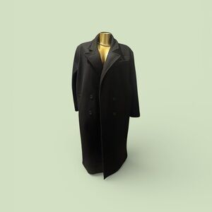 Forever 21 Womens or Mens Classic Black Trench Coat